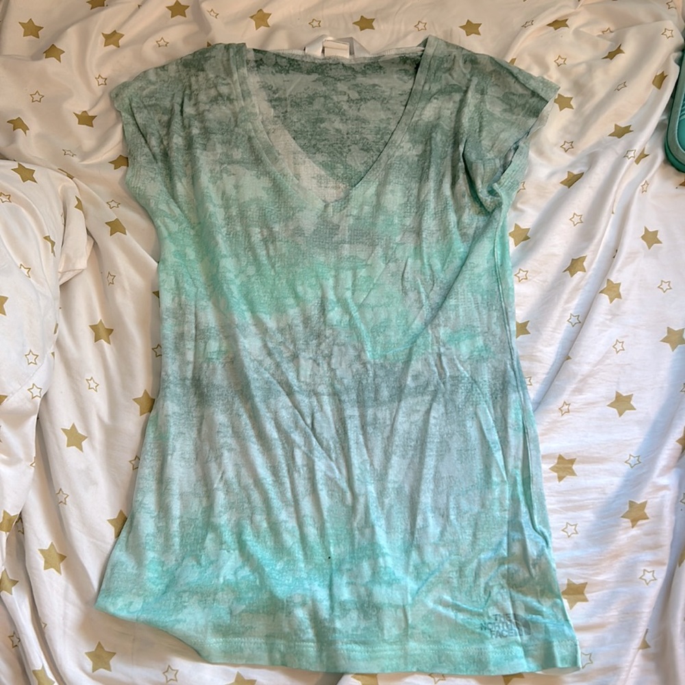 Teal The North Face half sleeve shirt. Size XSmall